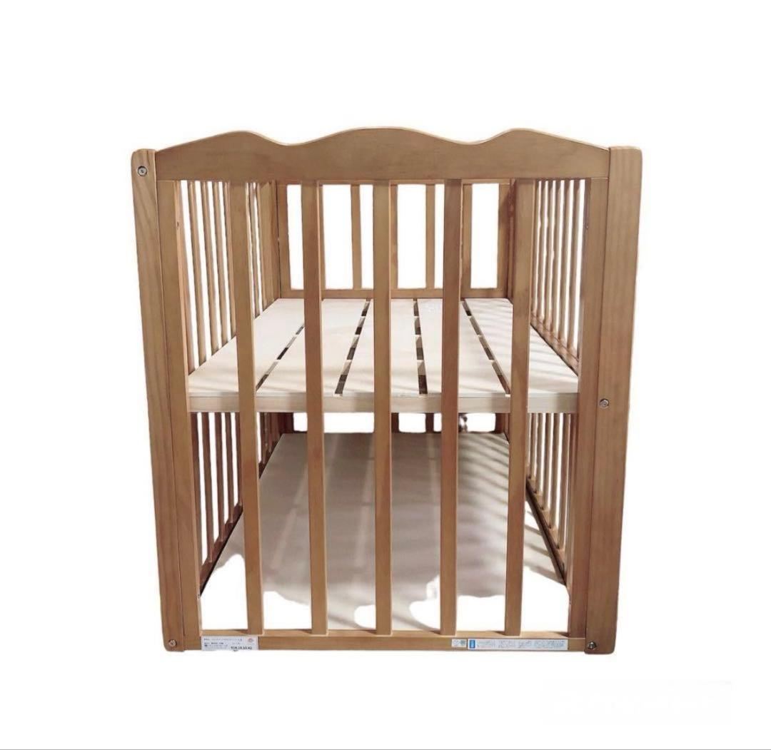 大和屋 yamatoya ラプス Wオープン すのこ ベビーベッド 木製