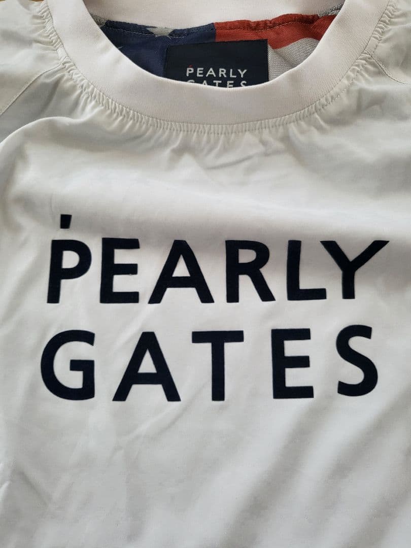 パーリーゲイツ スニード 白×ネイビー 蓄熱裏地 フロントロゴメンズ 6(XL)