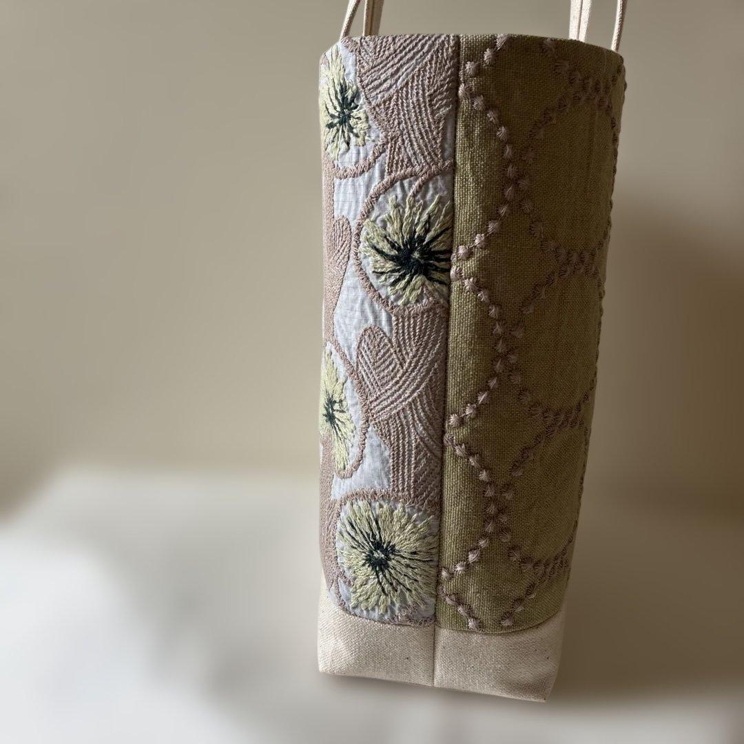 ミナペルホネン 生地使用　hana kaze/タンバリン　お散歩トートバッグ