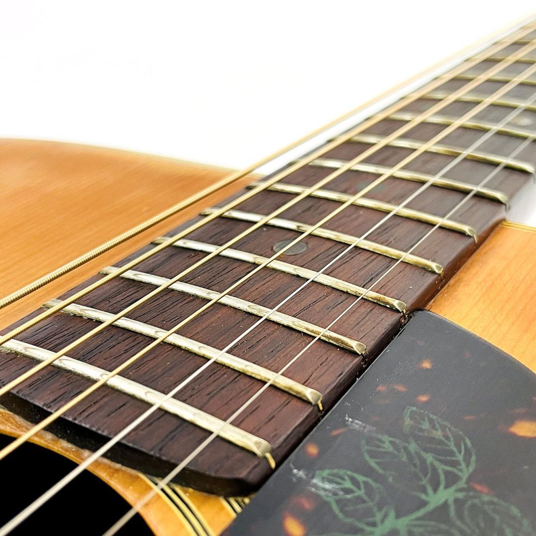 詳細不明 アコースティックギター 国産ビンテージ風 ソフトケース付【整備品】