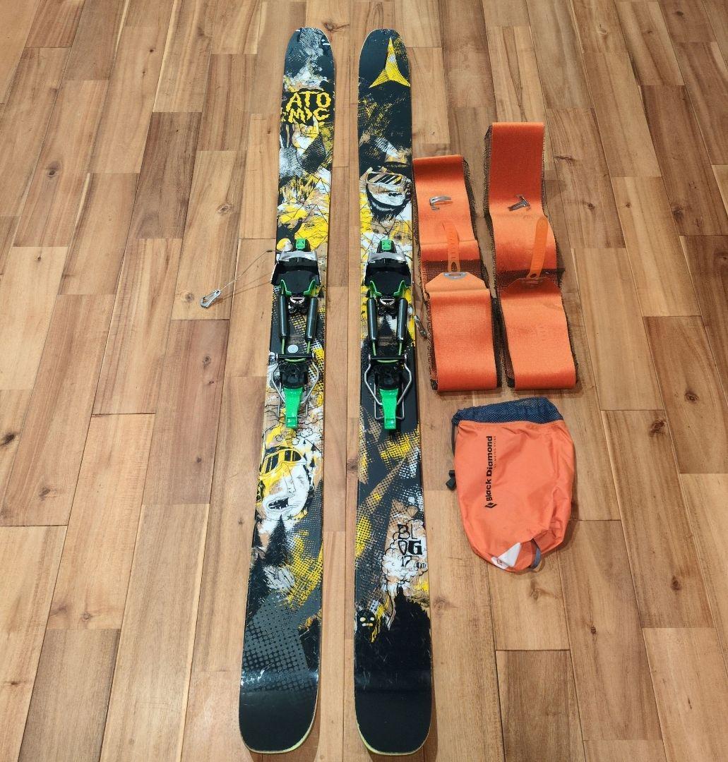 テレマークスキー ビンディングO1 ブラックダイヤモンド シール付き