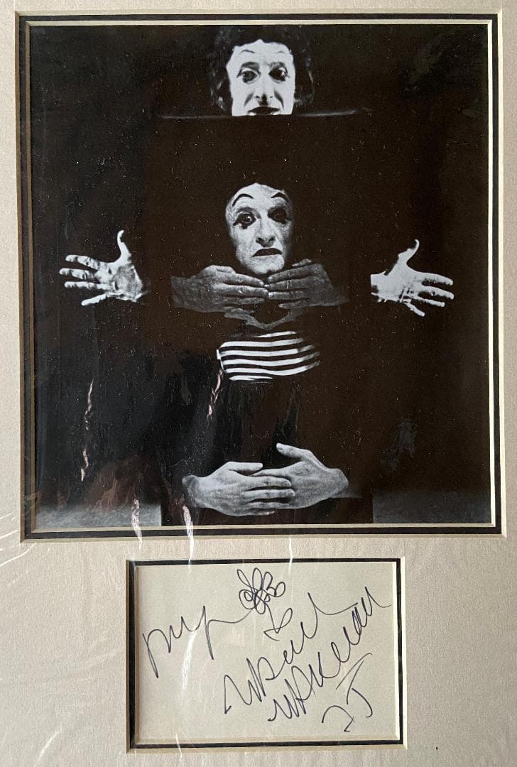 Marcel Marceau（マルセル・マルソー）直筆サイン