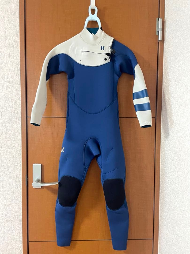 キッズ　フルスーツHurley ブルー/オフホワイト8号（132~140cm）