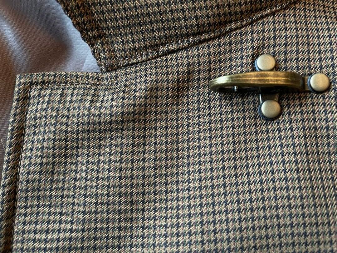 kinoko.さん×GLR ガンクラブチェック柄ファイヤーマンコートユニセックス