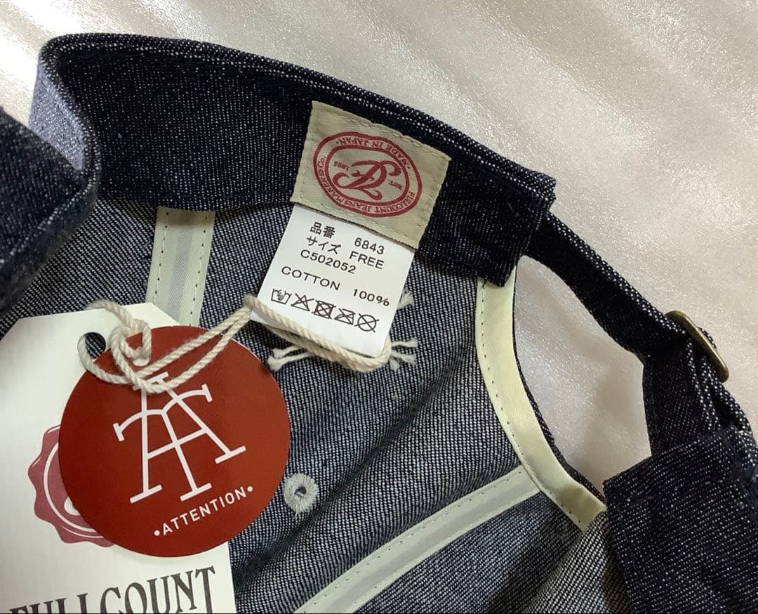 [新品 未使用品]FULLCOUNT フルカウント デニムキャップ Fロゴ