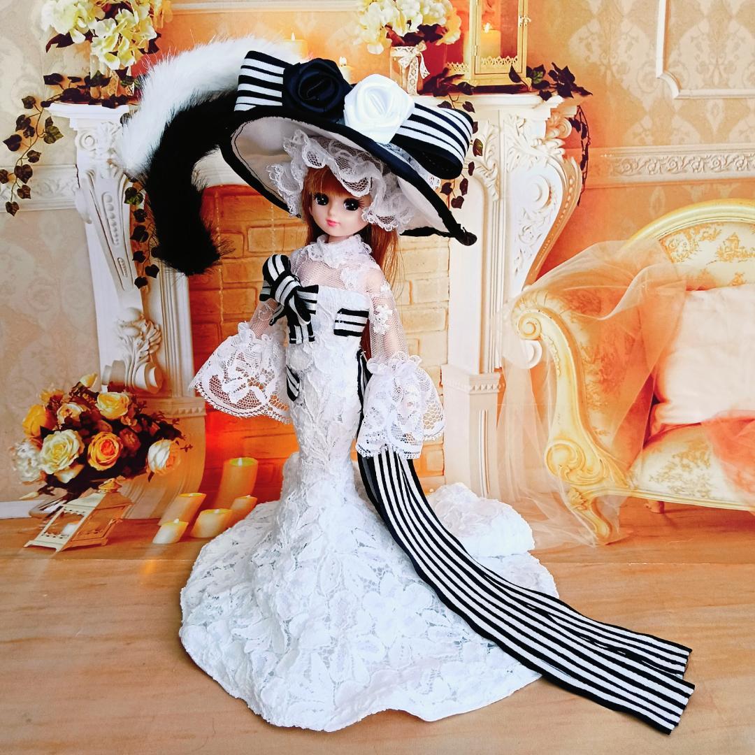 みい　リカちゃんサイズ　マーメイドライン　ドールドレス4点セット　2着分