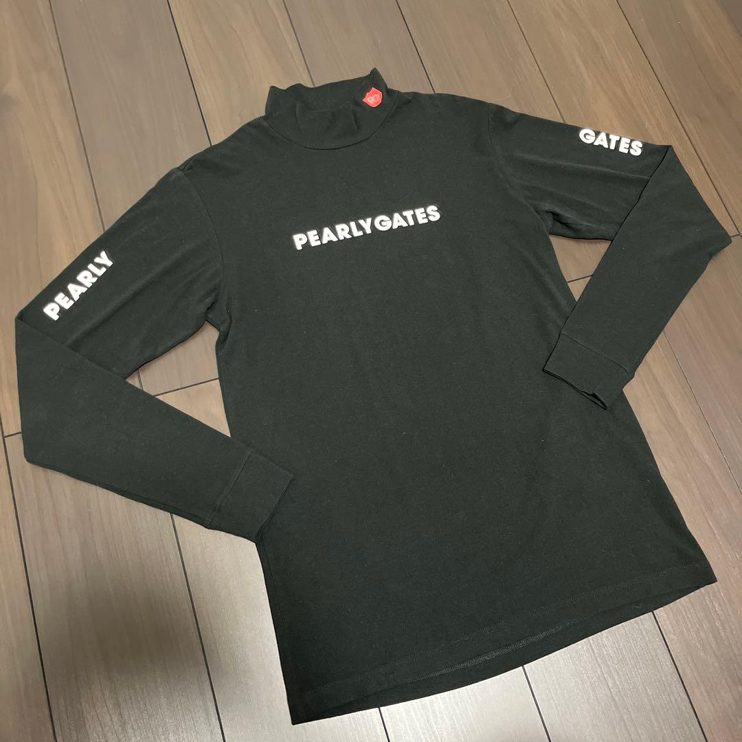 【美品】PEARLY GATES モックネックシャツ