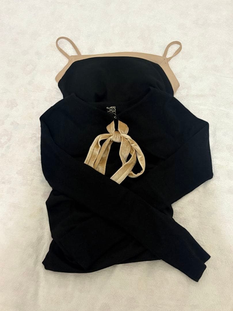 リバーシブルフィットリボンミニワンピース