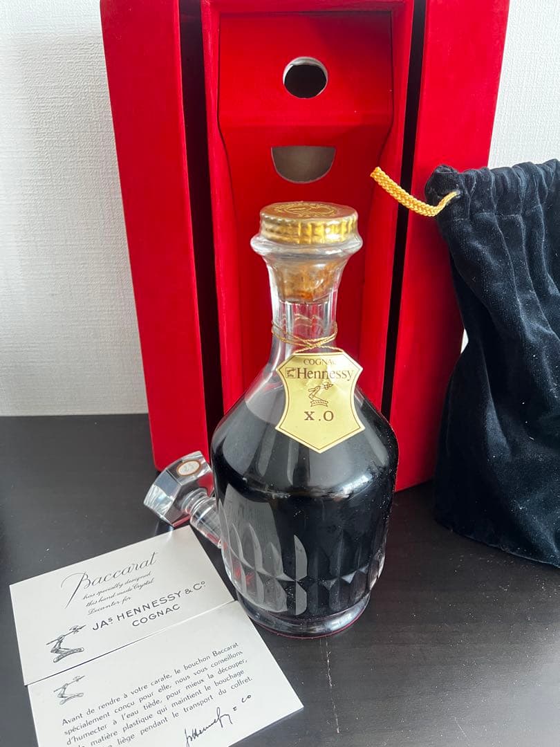ヘネシー　バカラ　カラフェ　Hennesy XO X.O. Baccarat