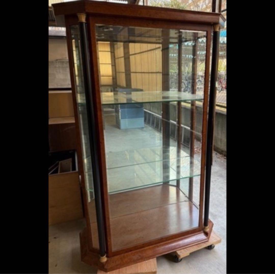 アンティーク風　ガラスケース　ショーケース　コレクションケース　照明付き　②