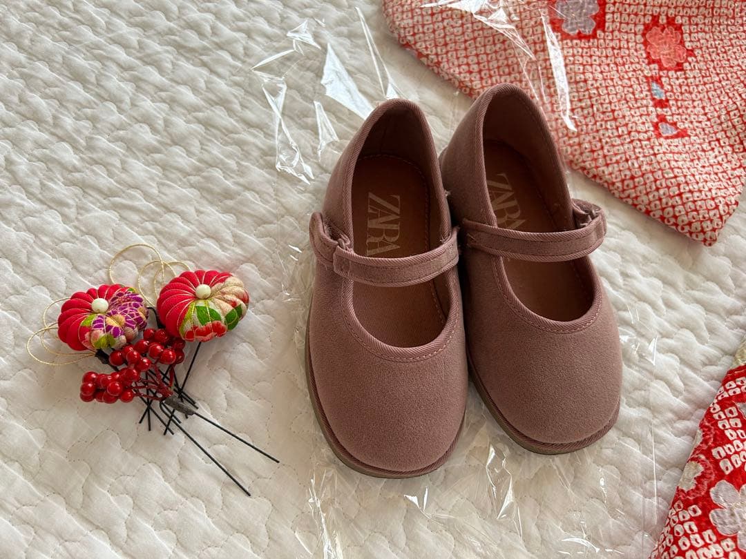 七五三セット　3歳　女の子　絞り　着物　被布