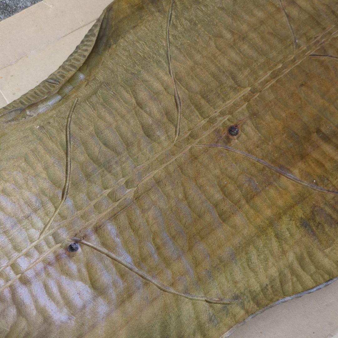 骨董 葉盆 大葉盆 特大 大サイズ 木製 茶道具 煎茶 抹茶 お点前 紙箱