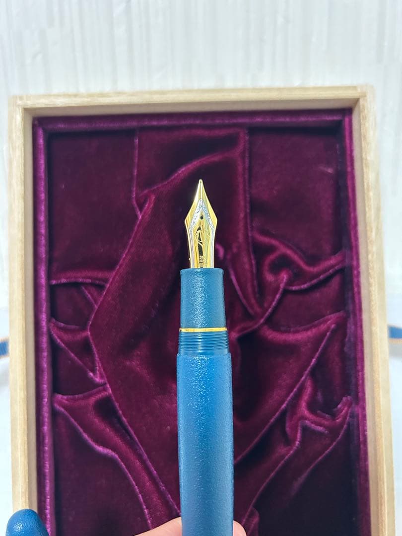 セーラー万年筆 伝統漆芸 彩雅万年筆 太字 深藍