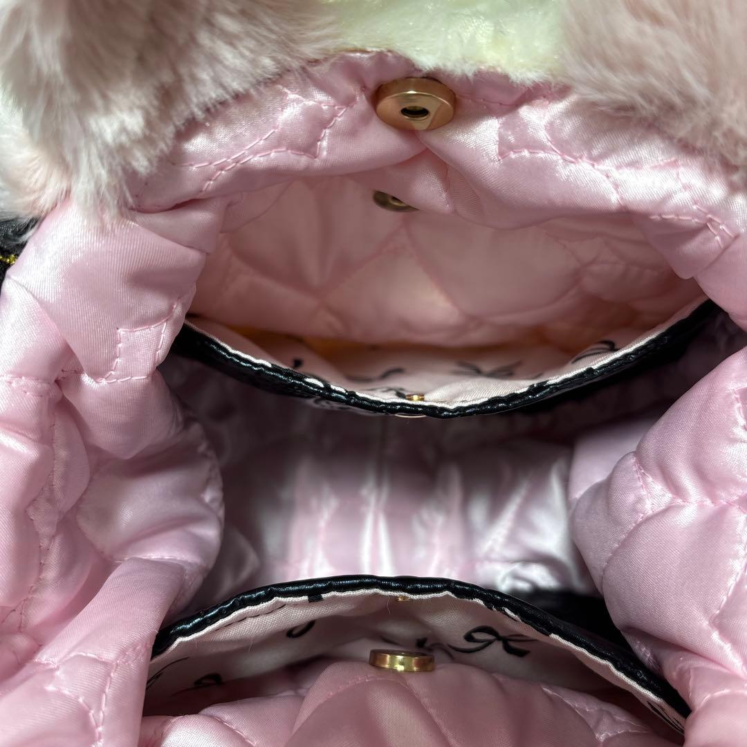 そ*2様 コヤンイサムチョン　ファーフリルバッグ　ピンク　ルミちゃん　ヒョウ柄う