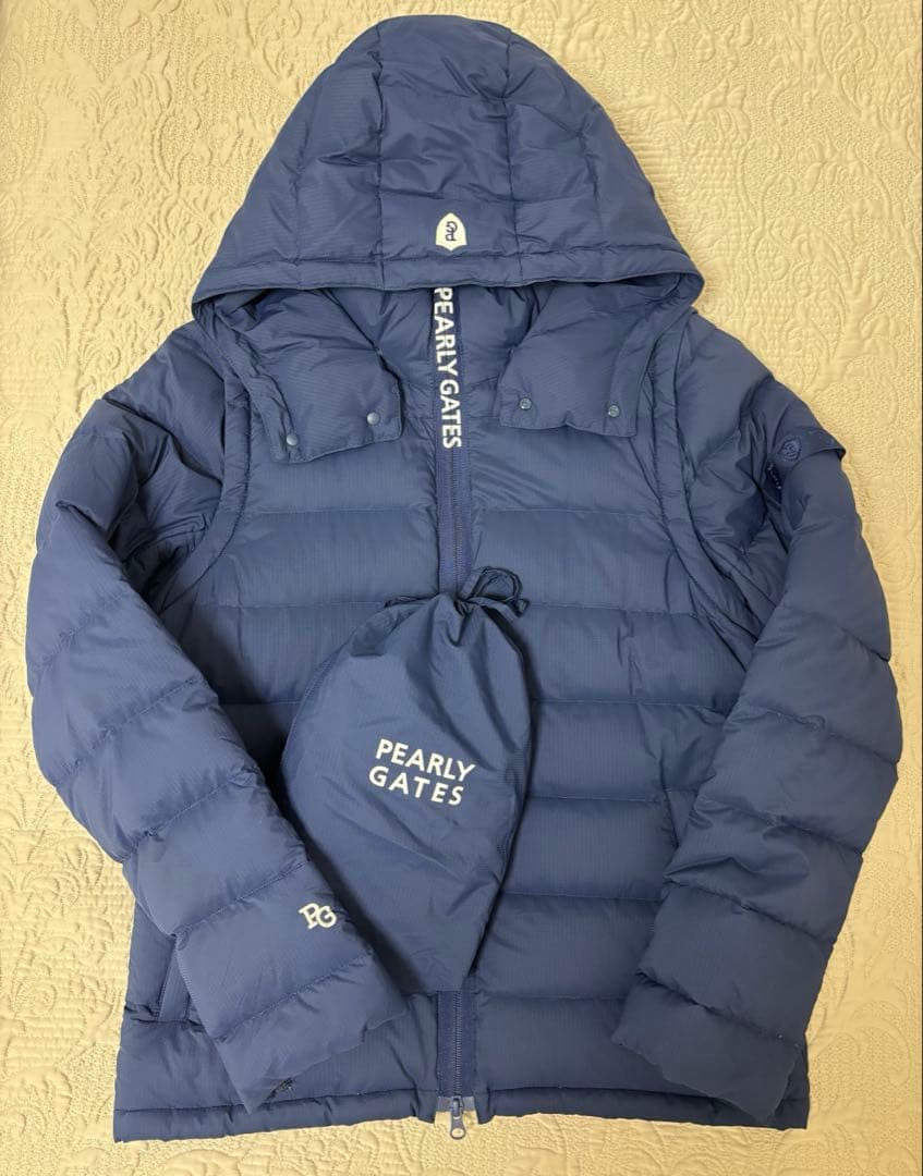 【定価5万円】新品 パーリーゲイツ　2WAYブルゾン　ネイビー／サイズ5