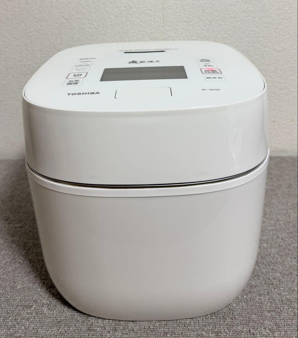 【美品】東芝TOSHIBA IH炊飯器 RC-18VSR 10合炊き 動作保証