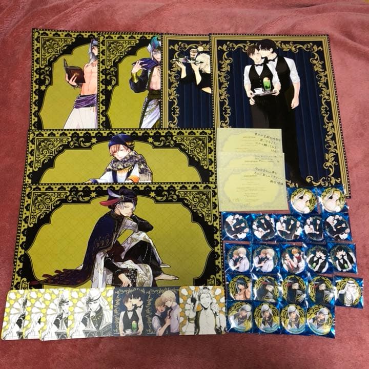 オメプロカフェ ランチョン 缶バッジ コースター ウェルカムカード