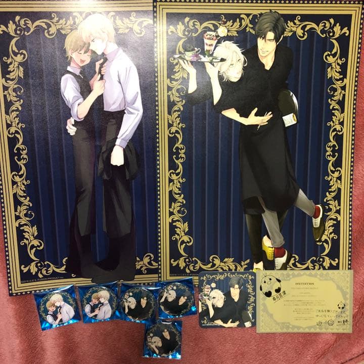 オメプロカフェ ランチョン 缶バッジ コースター ウェルカムカード