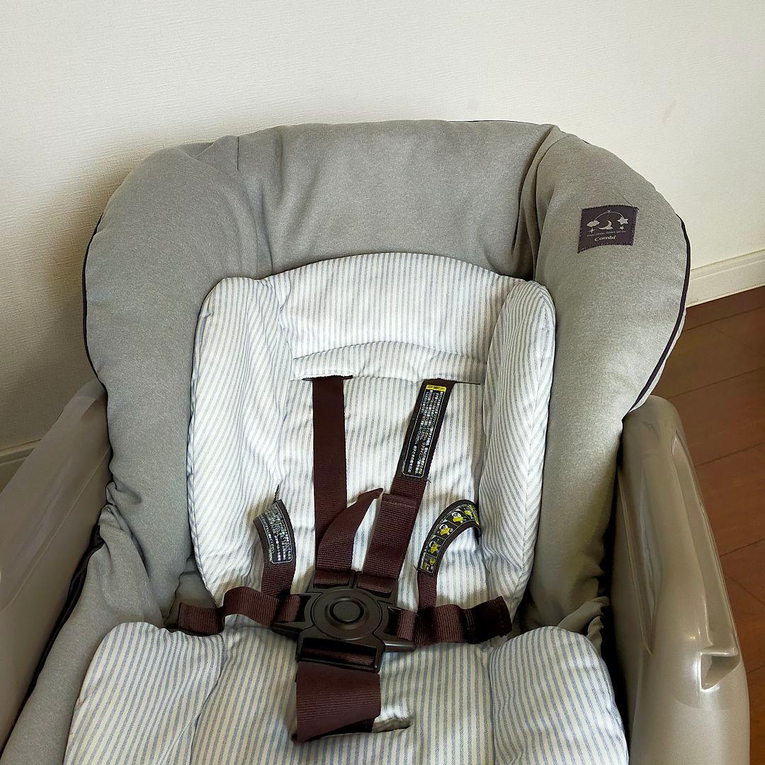 ☆極美品☆クリーニング済 Combi ハイローベッド＆チェア ネムリラ グレー