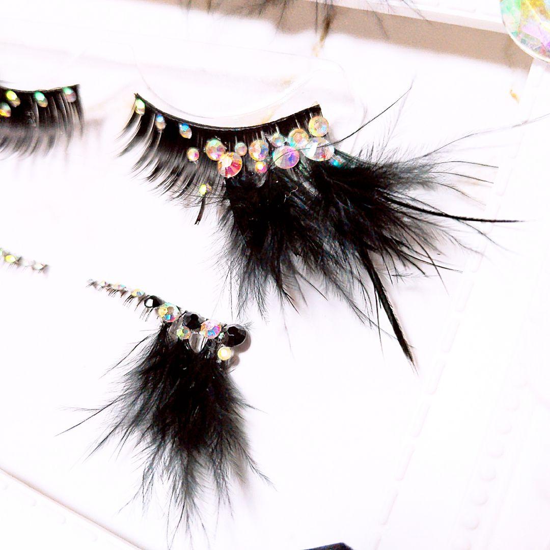 ❤★Super Black Swan★上下partyまつげスーパーブラックスワン