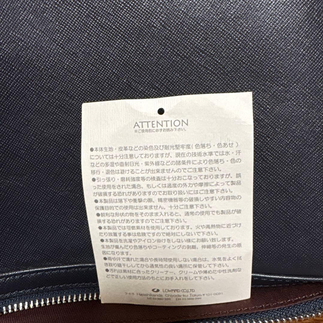 P.I.D/ビジネスバッグ/2way/ブリーフケース/ネイビー/レザー