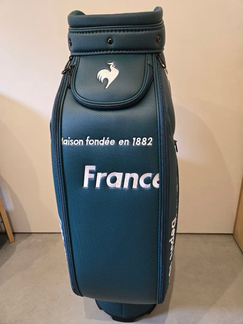 【未使用品】le coq sportif キャディバッグ グリーン 9.5型