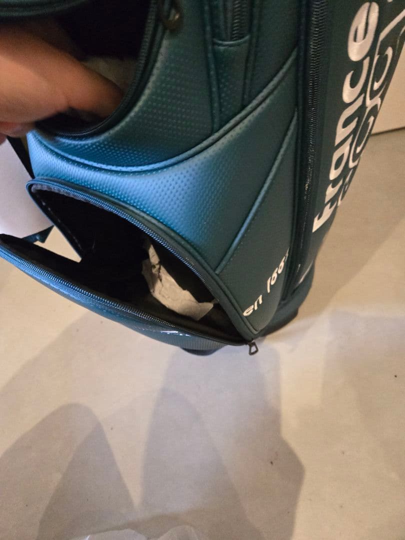 【未使用品】le coq sportif キャディバッグ グリーン 9.5型