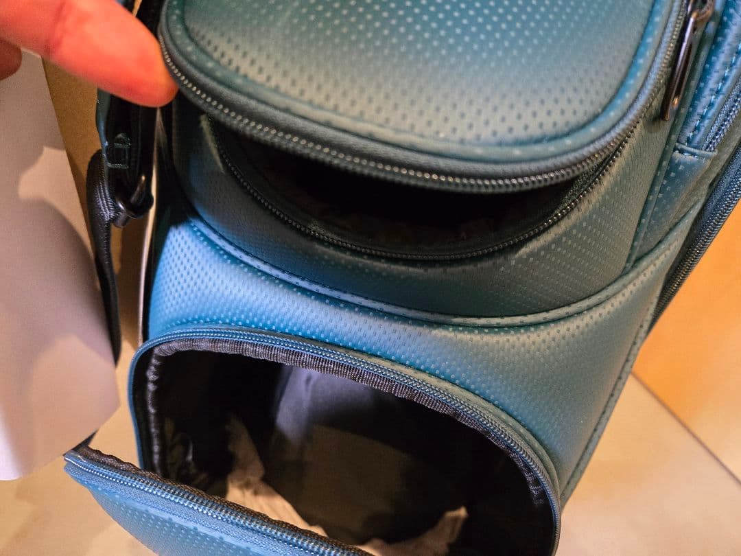 【未使用品】le coq sportif キャディバッグ グリーン 9.5型