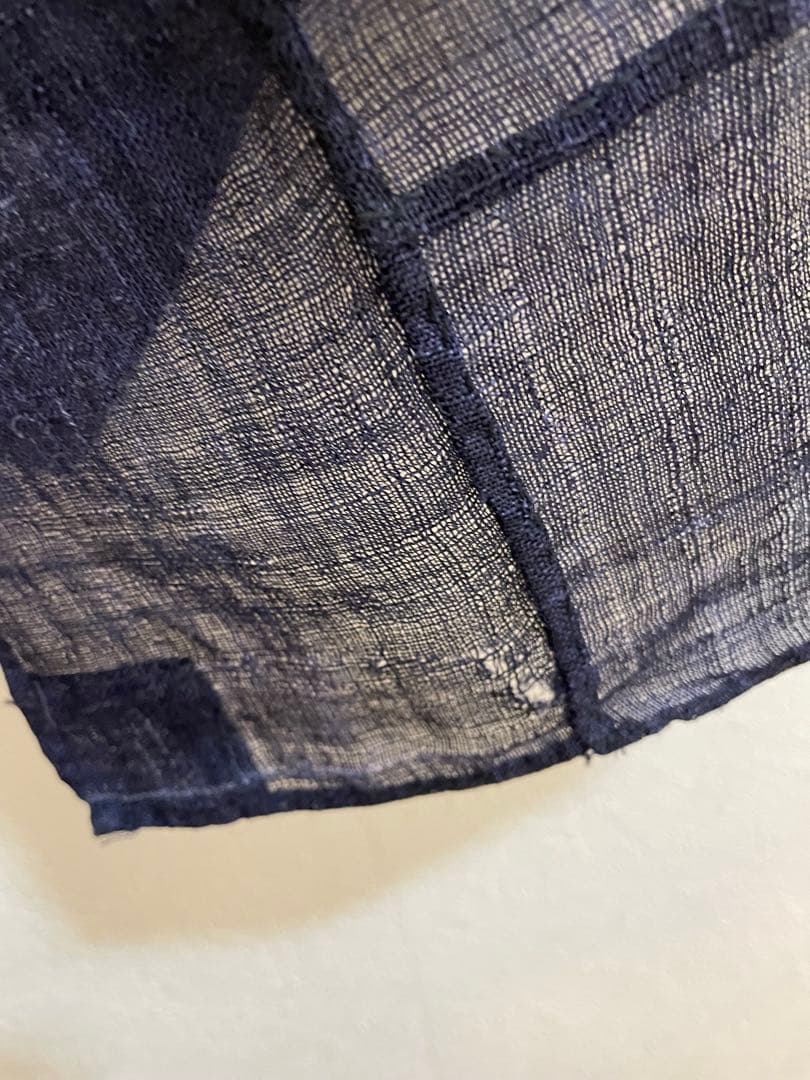 ポシャギ 韓国パッチワーク ヴィンテージ 1950s 紺 105 ×107