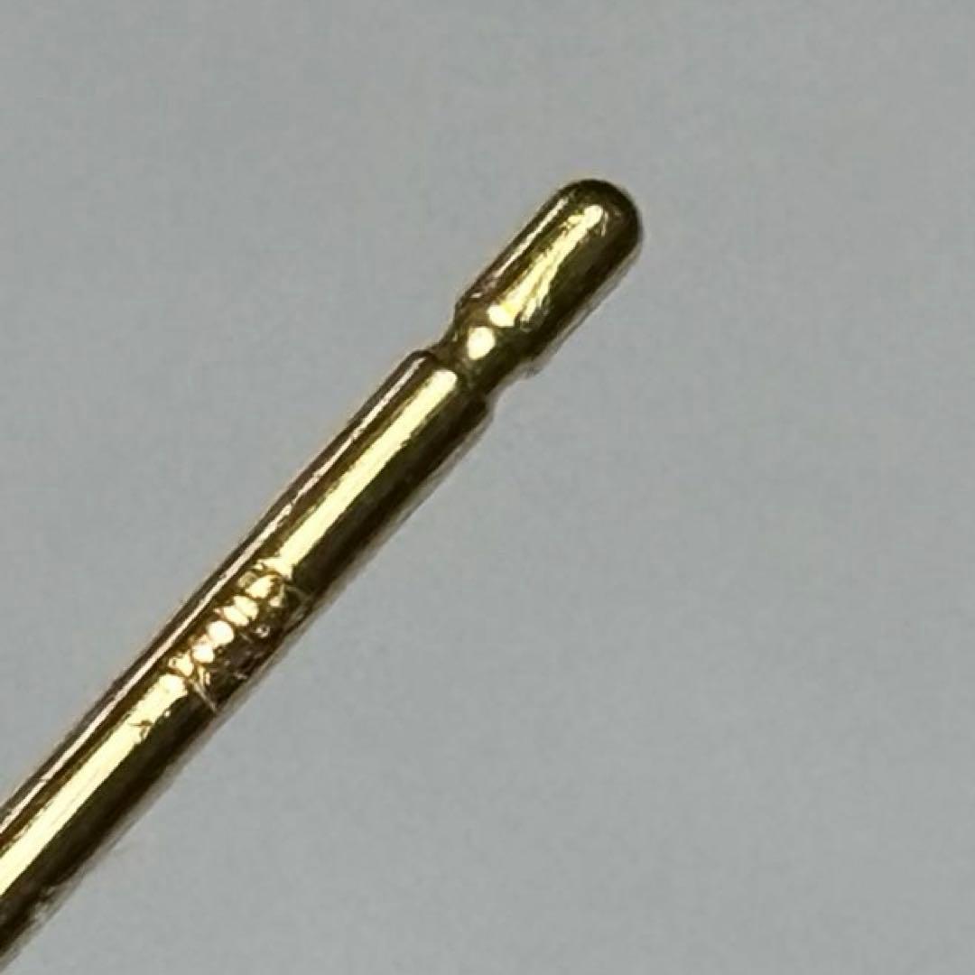 e.m. little emblem K18 ダイヤ バー ピアス 片耳用