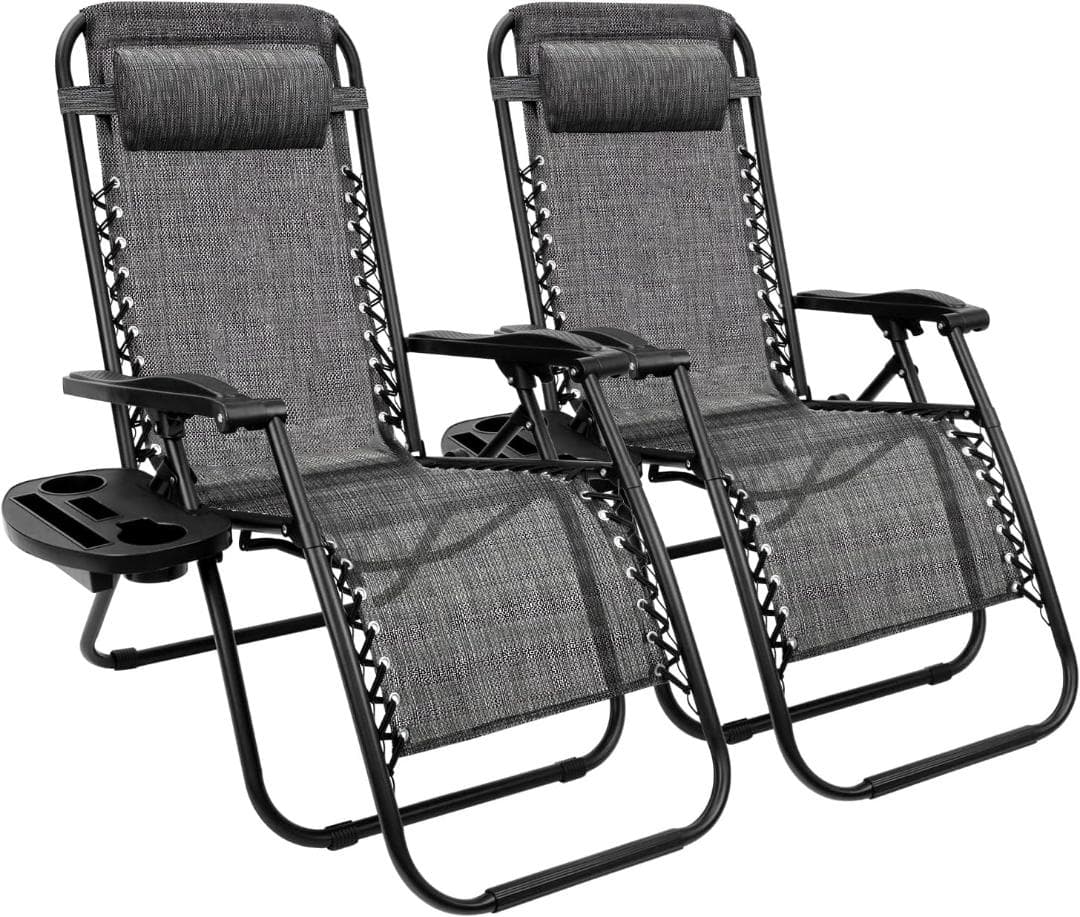 CampWild リクライニングチェア 2個セット 折りたたみ アウトドアチェア