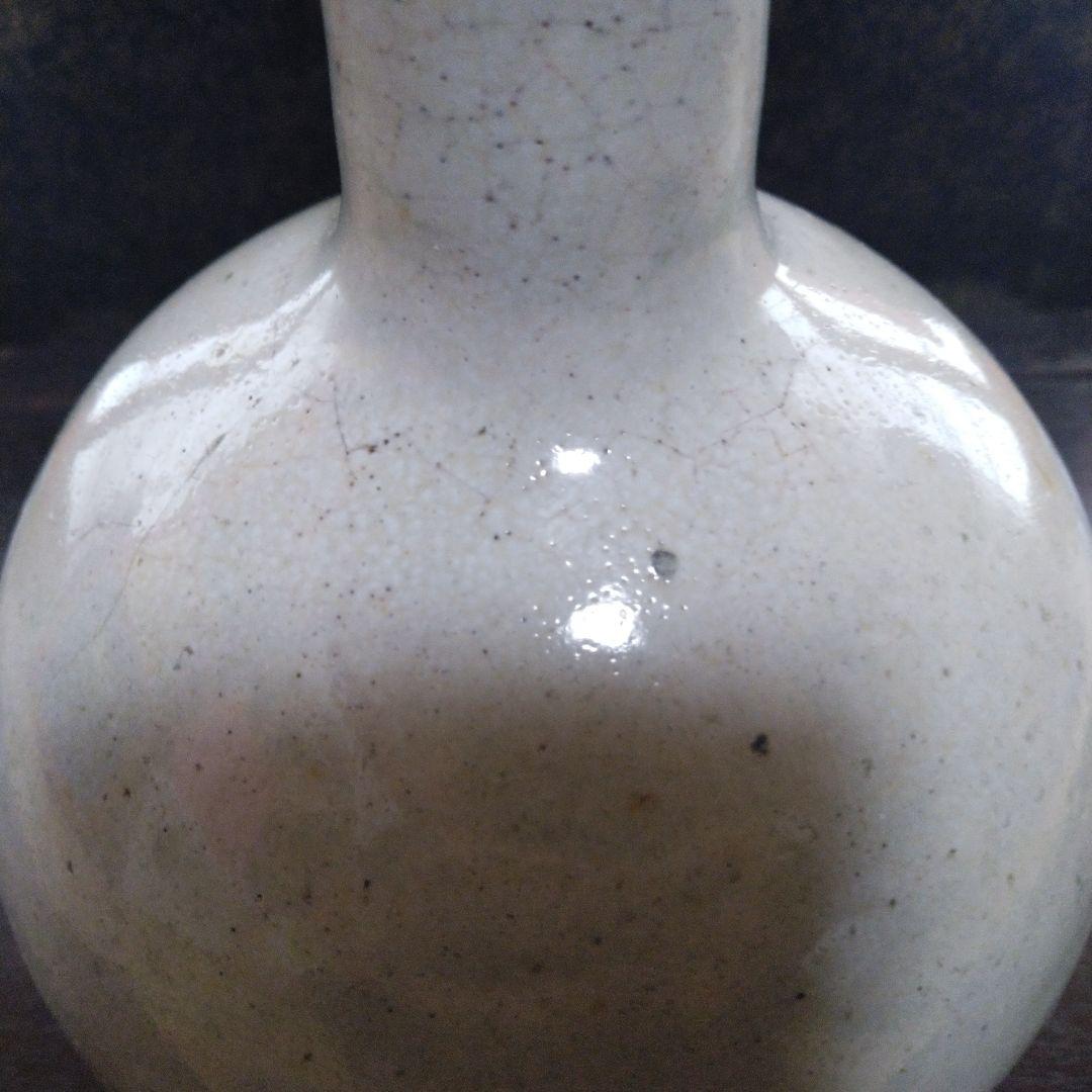 NO293　相馬焼or上野目焼　徳利　糠白釉