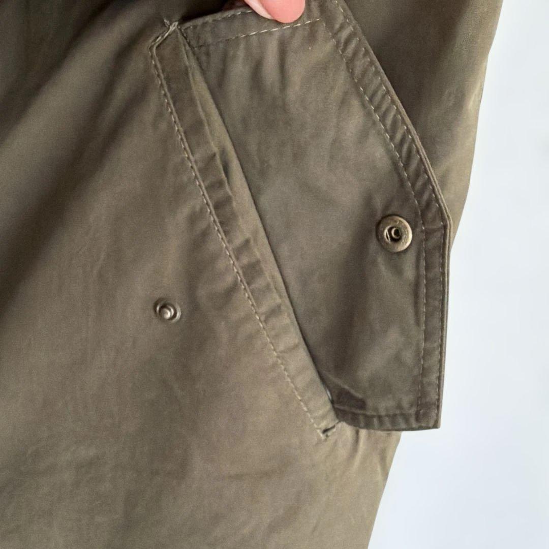 INDIVI ラクーンファー ミリタリーコート 4WAY モッズコート 40