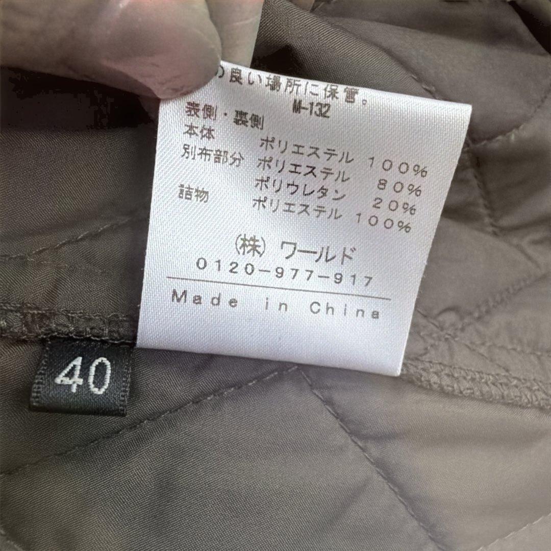 INDIVI ラクーンファー ミリタリーコート 4WAY モッズコート 40