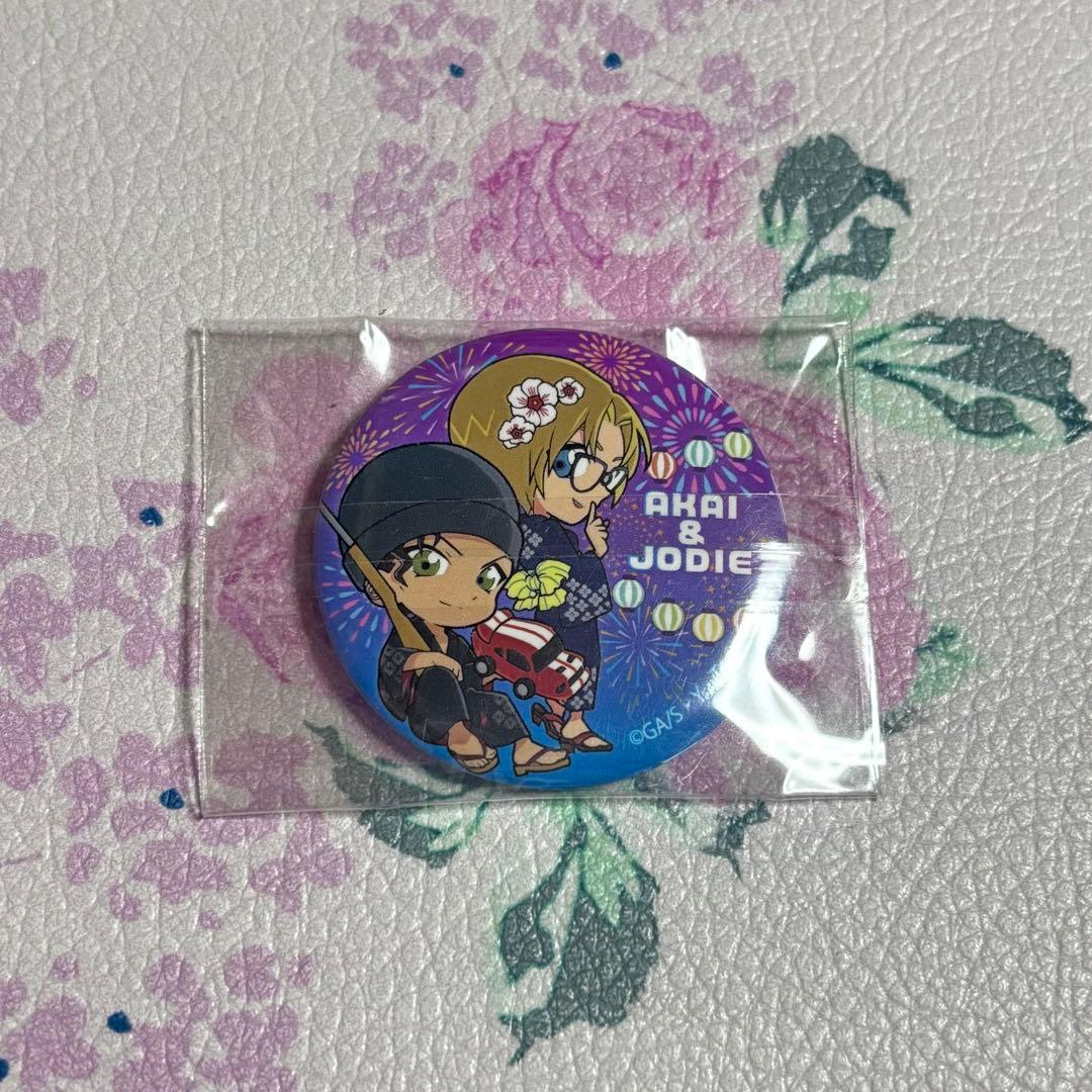 名探偵コナン 大阪城 缶バッジ 赤井秀一 ジョディ