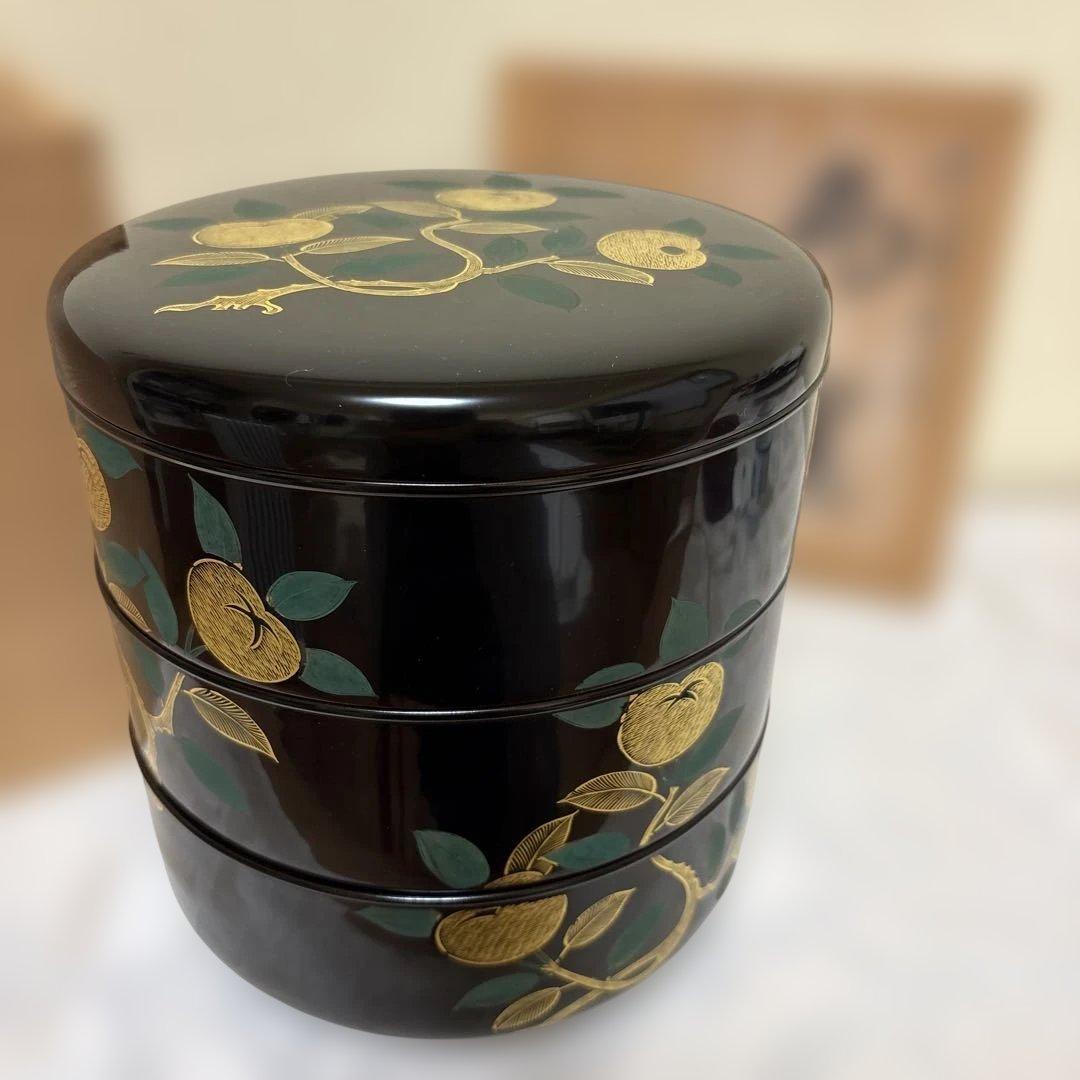 アソベ光石謹製　沈金橘花　丸重　未使用