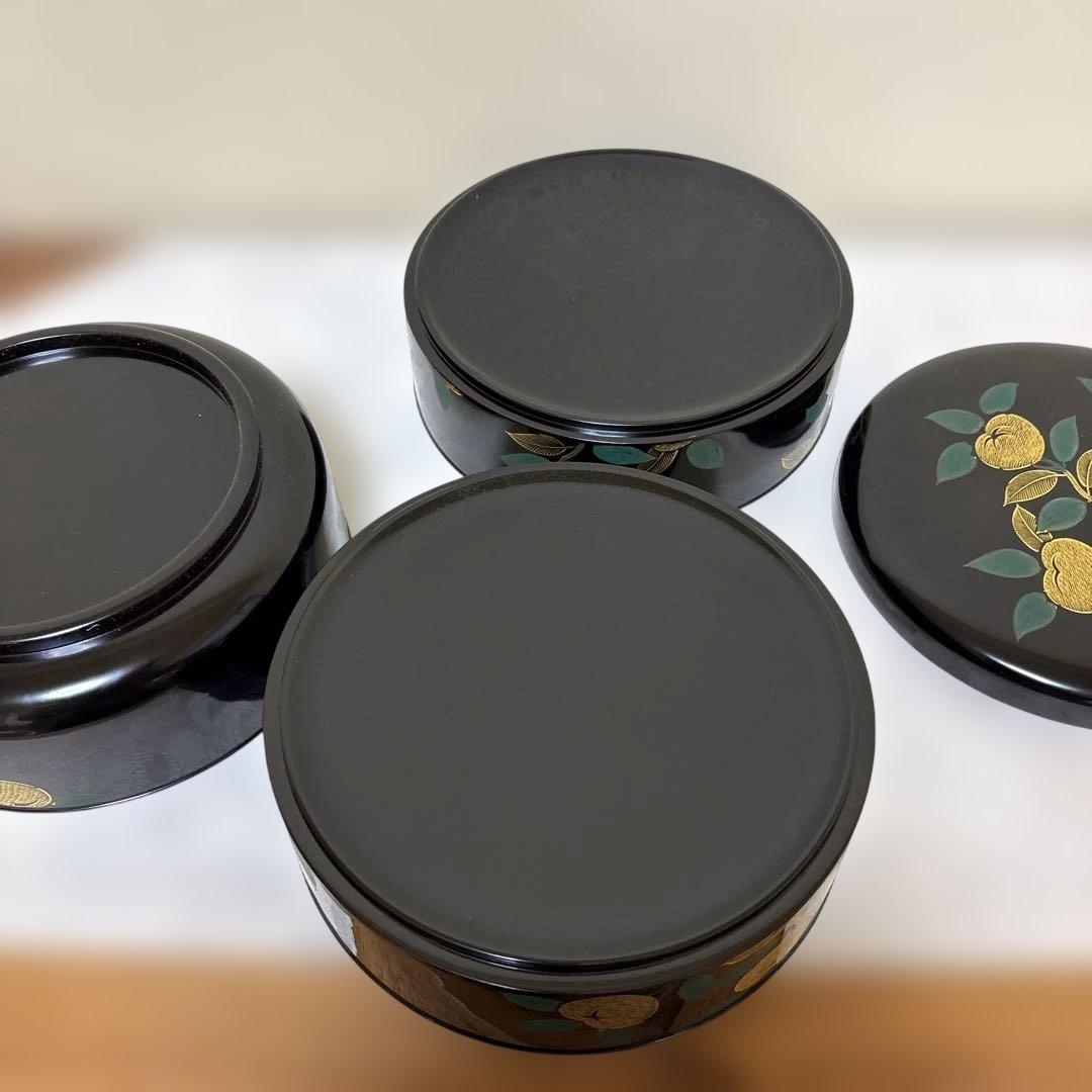 アソベ光石謹製　沈金橘花　丸重　未使用