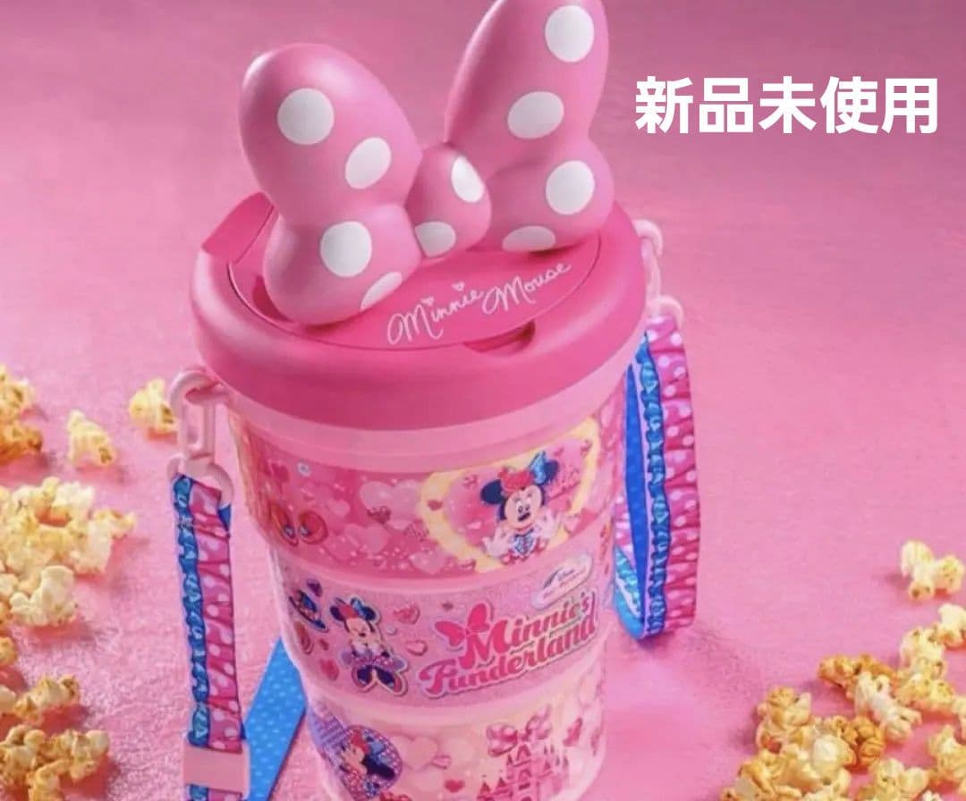 新品パルパルーザ ミニーマウスポップコーンバケット リボンミニーファンダーランド