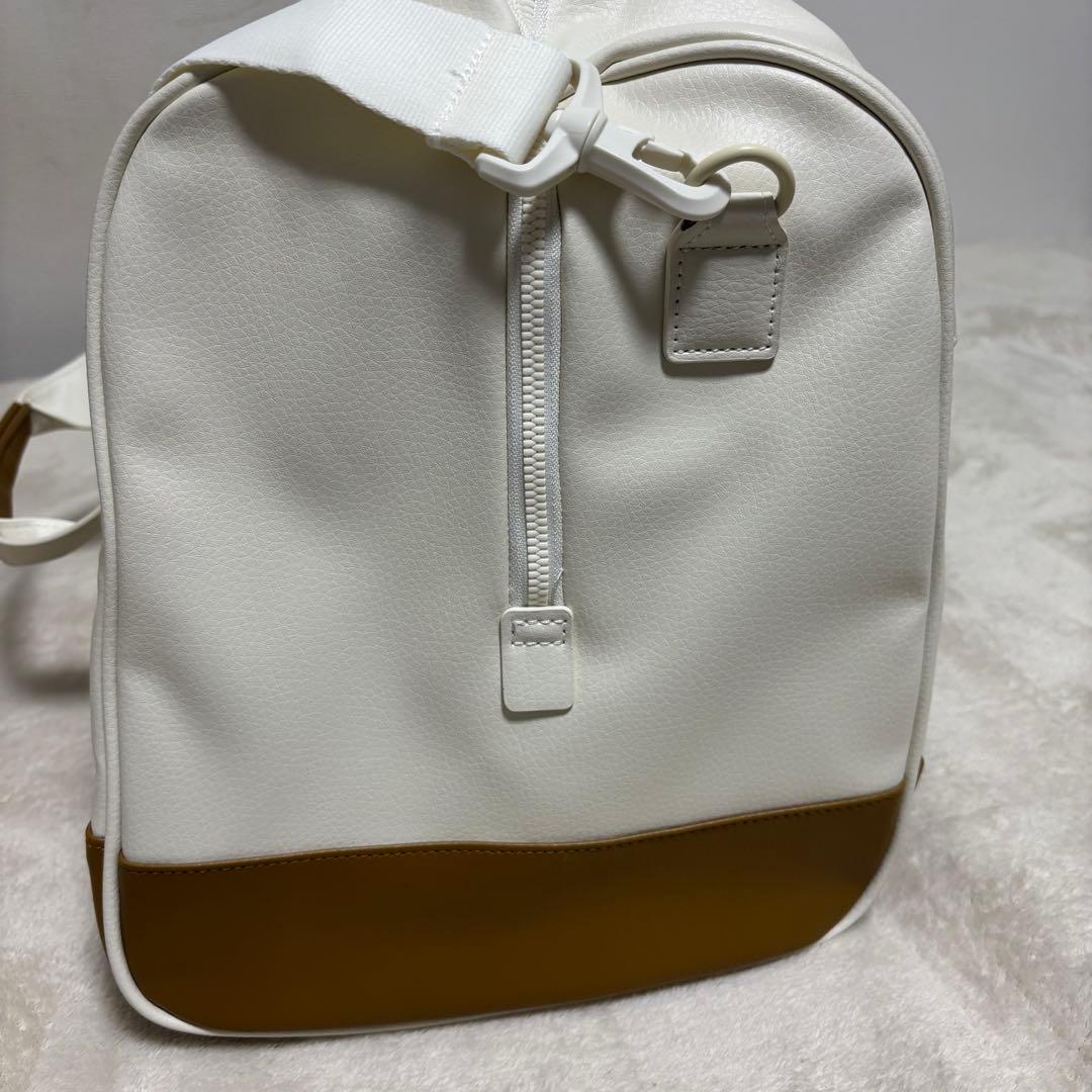 未使用adidas Golfアディダスゴルフ 合成皮革 ボストンバッグ　ベージュ