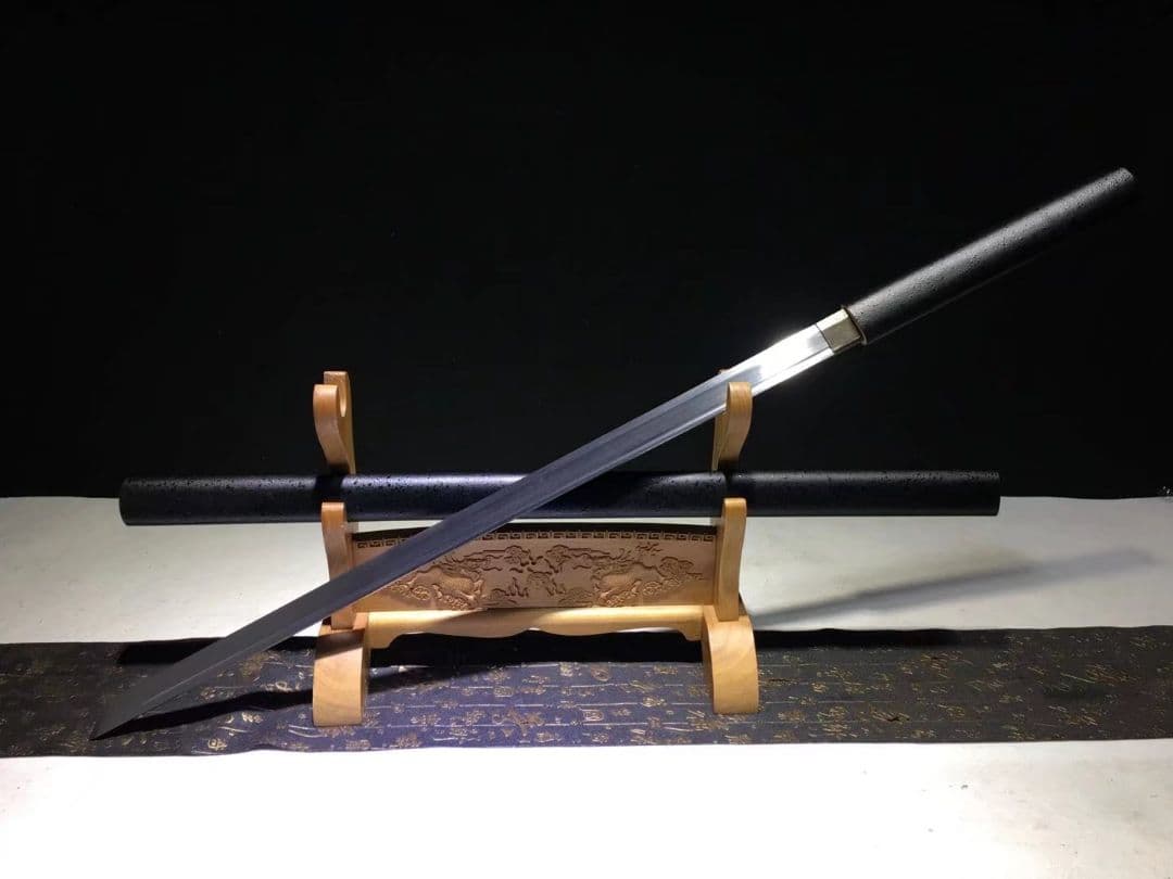 黒研磨居合直刀 武具　刀装具　日本刀　模造刀   居合刀