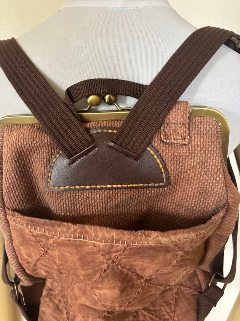 胴着柿渋染めリュック