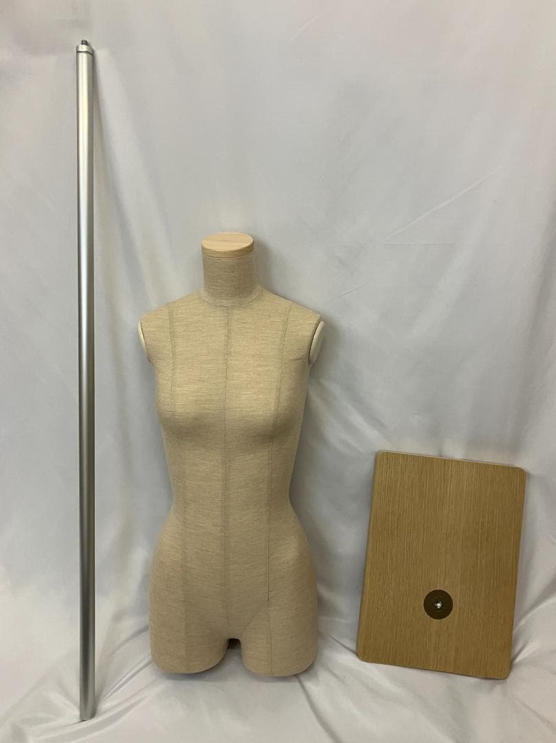 予約　婦人オーガニックコットン布張りトルソー　7号　未使用品　サンクリエイト製