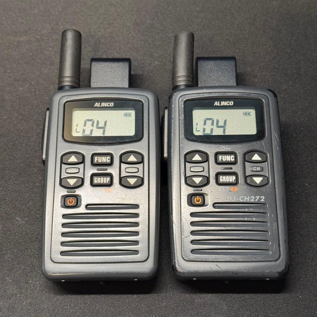 【美品】ALINCO DJ-CH272 特定小電力トランシーバーセット 334