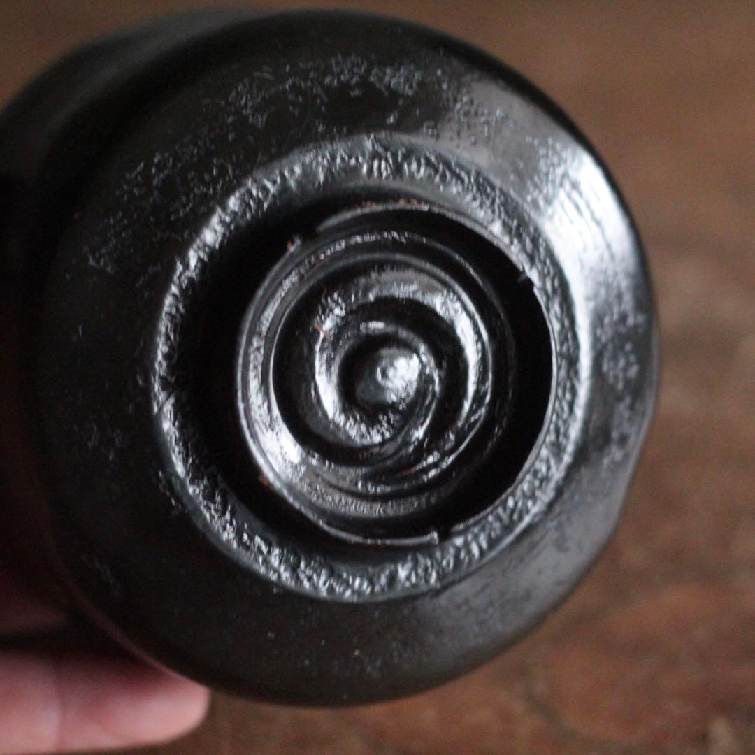 木製 黒茶碗 半筒 茶碗 古道具 アンティーク 茶道具