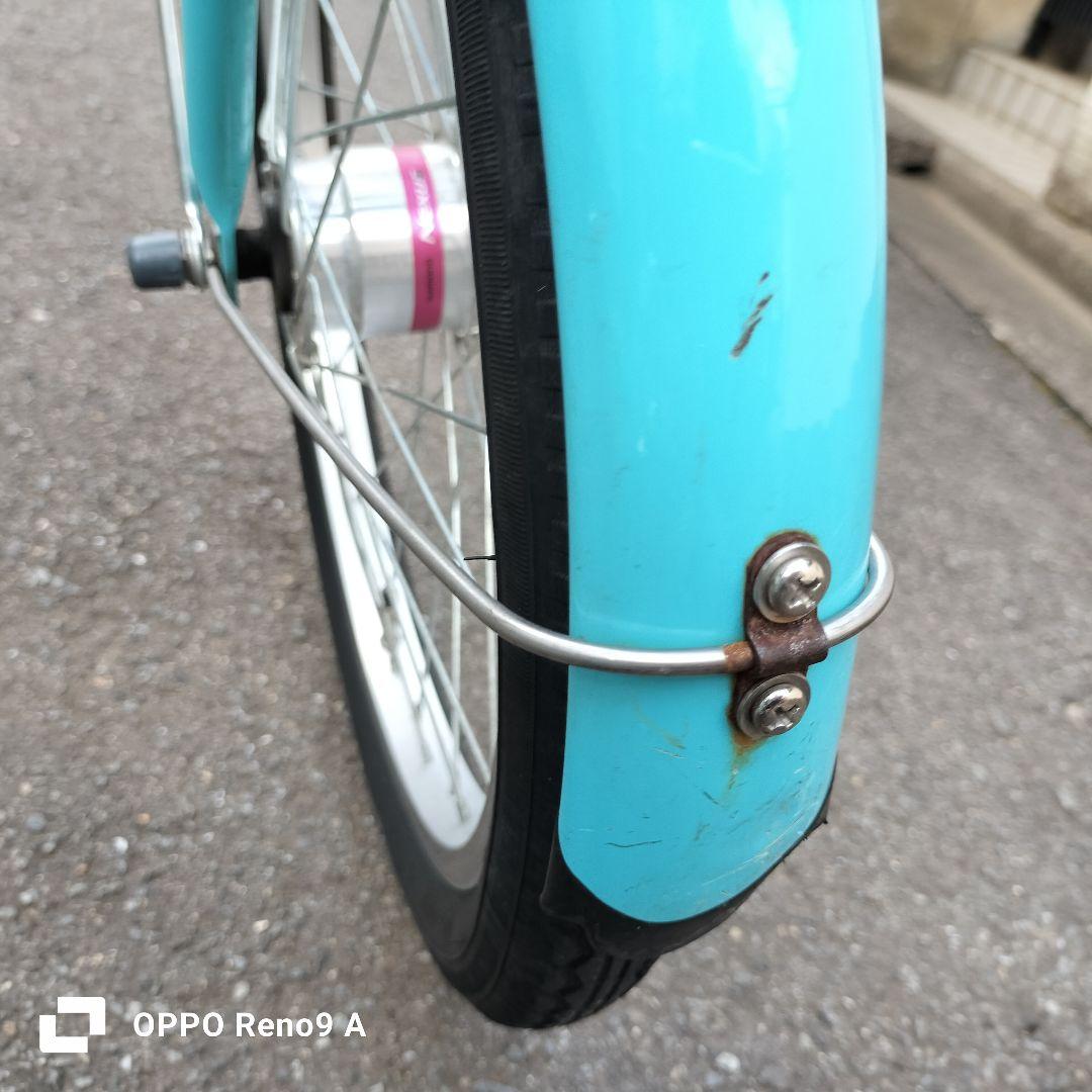 【20インチ】子供用自転車 水色 前面バスケット付き