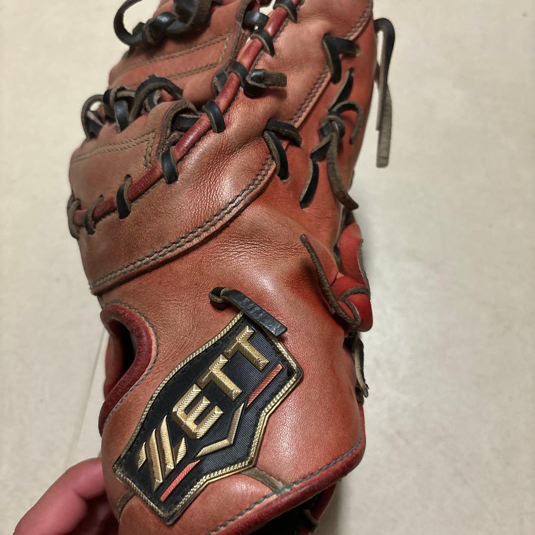 ZETT PROTAK 硬式グローブ 右投げ用 赤