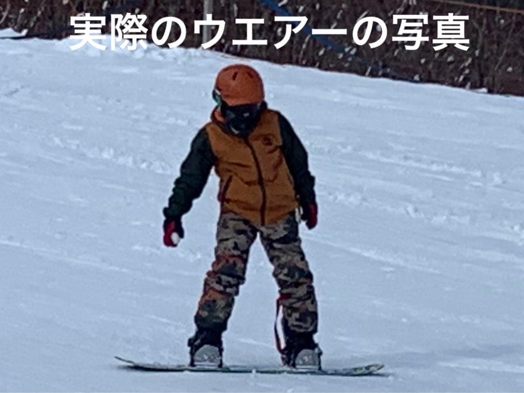 BURTON スノーボードウェアセット 子ども用迷彩 キッズ、ジュニアサイズM