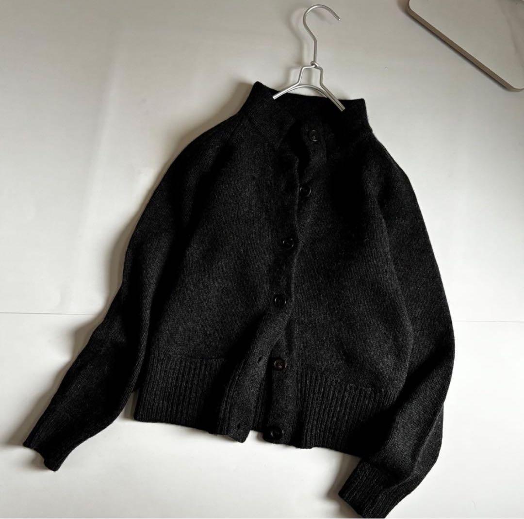 マーガレットハウエル ハイネック カーディガン 厚手 ニット