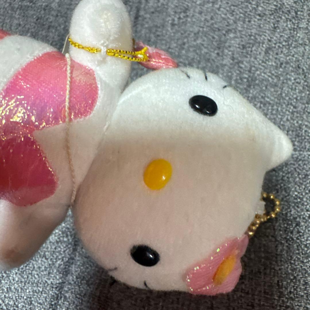 タグ付き希少品♡マーメイド　オーロラキティ♡1999♡ピンク人魚ぬいぐるみ