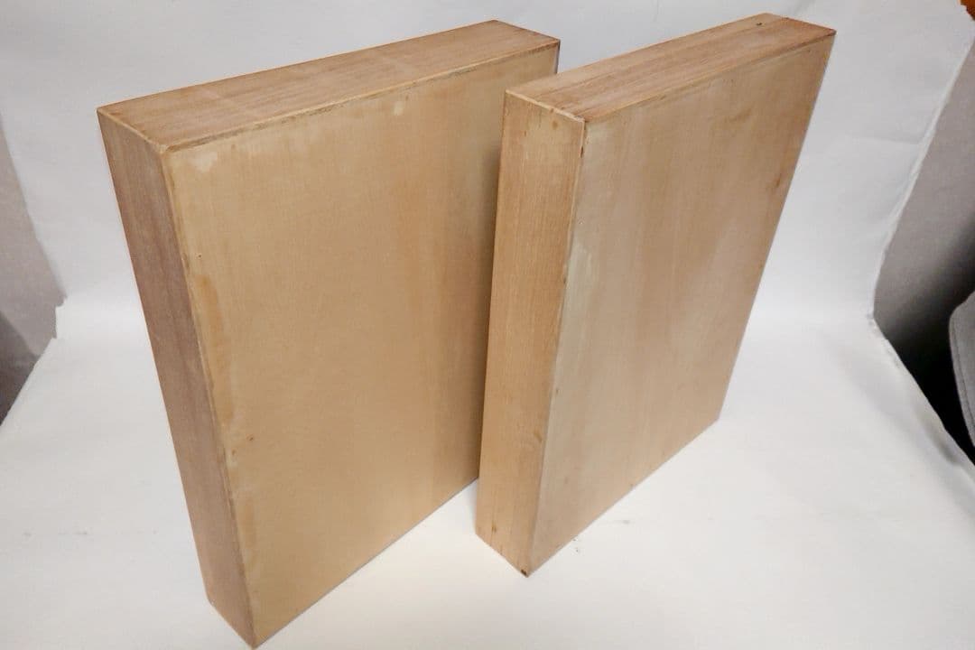 ①大型 標本箱 ドイツ箱 桐箱 展示ケース 観賞用 2個セット■蝶々 昆虫 図鑑